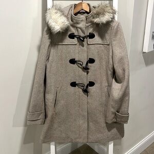 Never when Croft & Barrow Tan Peacoat